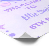 Purple Sirène Anniversaire Affiche de bienvenue de (Coin)