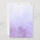 Purple Sirène Imaginaire Anniversaire Invitation (Dos)