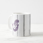 Purple Sirène Peindre La Mug De Café (Devant gauche)