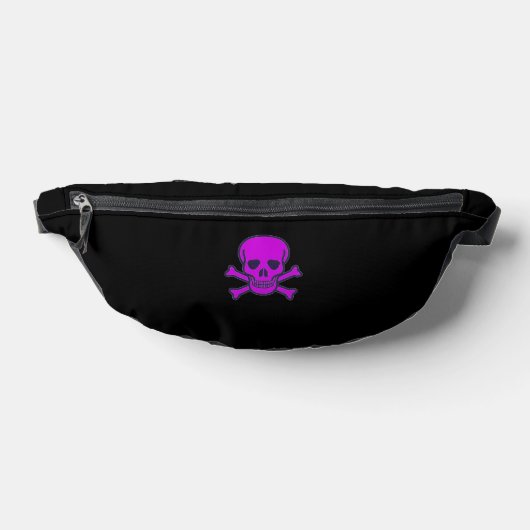 Purple Skull black fanny pack Heuptasje (Liggend)