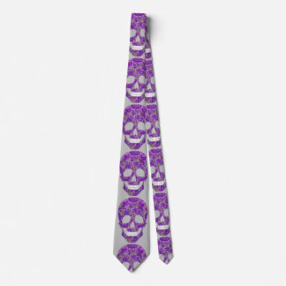 Purple Skull Tie Stropdas