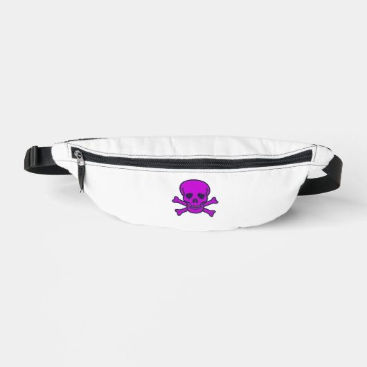 Purple Skull white fanny pack (Recto)