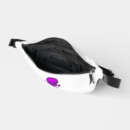 Purple Skull white fanny pack (Ouvrir)