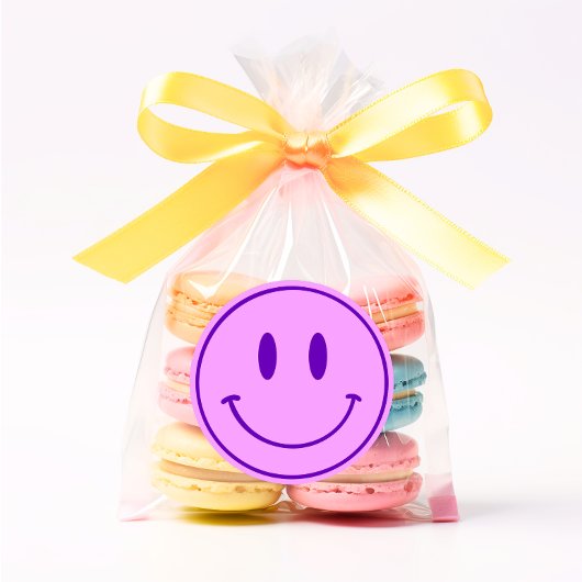 Purple Smile One Happy Dude/Gal Stickers Anniversa