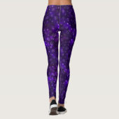 Purple Snowflake Medley Dames Leggings (Dos)