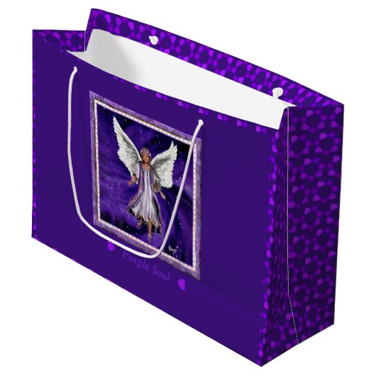 Purple Soul Grand sac cadeau (Devant Angle)