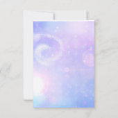 Purple Spacey Lumières Anniversaire Carte de remer (Dos)