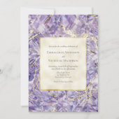 Purple Spinel Euphoria Gemstone Faire-part de mari (Devant)