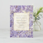 Purple Spinel Euphoria Gemstone Faire-part de mari (Debout devant)