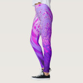Purple spirale complexe - Leggings (Gauche)