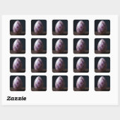 Purple Splendor Easter Egg Vierkante Sticker (Vel)