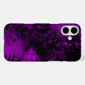Purple Spray peinture effet iPhone 16 Coque (Verso (horizontal))