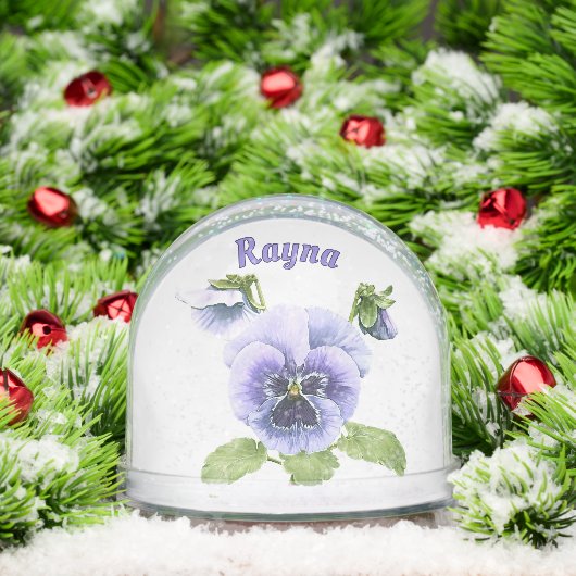 Purple Springtime Pansies Personalized (Noël)
