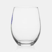 Purple Square Flower Wijnglas Zonder Voet (Links)