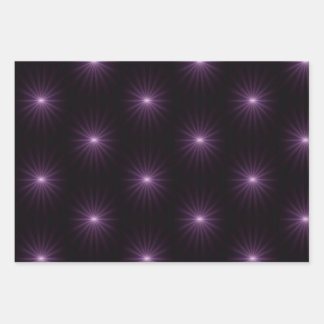 Purple Starburst Inpakpapier Vel