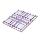 Purple Stripes Pattern  Tegeltje (Zijkant)