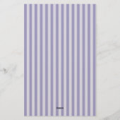 Purple Stripes Seamless Pattern Briefpapier (Achterkant)