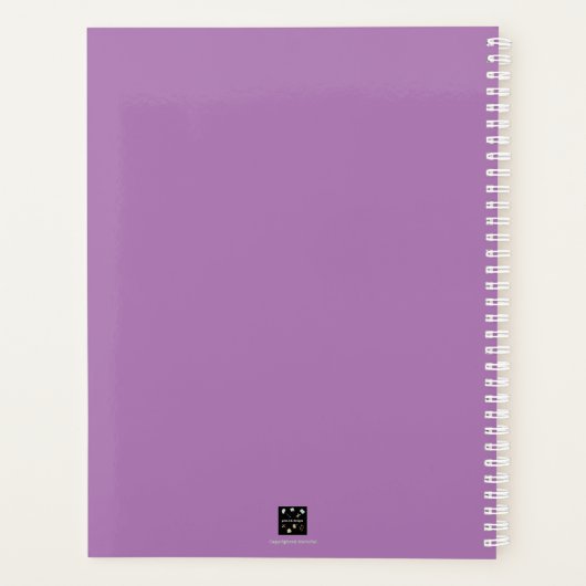 PURPLE STROMEN WEEKLY PLANNER (Achterkant)
