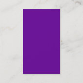 Purple Style moderne Carte de visite propre (Dos)