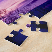 Purple Sunset Tree Silhouette puzzle (Côté)