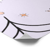 Purple Super Fantôme Affiche de bienvenue d'annive (Coin)