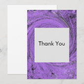 Purple sur Purple Merci Cartes (Devant / Derrière)