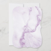 Purple Sweet 16 Marbre Anniversaire Invitation (Dos)