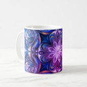 Purple Swirl Abstract Art Coffee Mug – Modern Flui (Devant gauche)