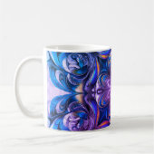 Purple Swirl Abstract Art Coffee Mug – Modern Flui (Gauche)