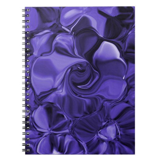 Purple Swirls Spiral Notebook Notitieboek (Voorkant)
