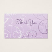 Purple Swirls Wedding Favor Tags (Dos)