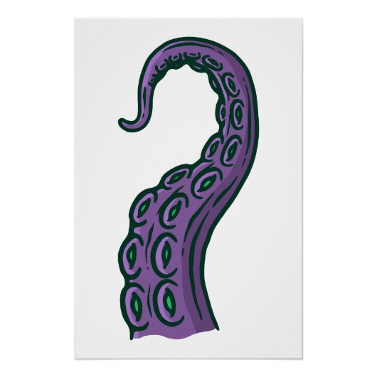 Purple Tentacle Perfect Poster (Voorkant)