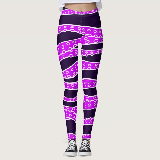 Purple Tentacles Leggings (Voorkant)