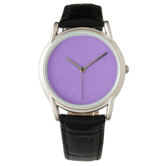 Purple textured surface with swirling pattern horloge (Voorkant)