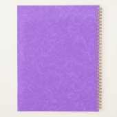 Purple textured surface with swirling pattern planner (Achterkant)
