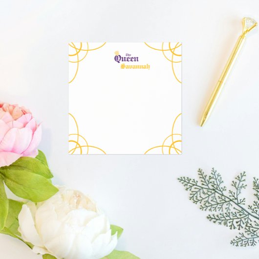 Purple The Queen Carré Post-it Notes