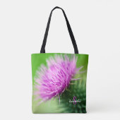 Purple Thistle Tote bag (Dos)