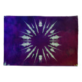 Purple Tie Dye Pillowcase Kussensloop (Achterkant-Links)