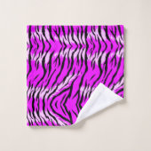 Purple Tiger Skin Pattern Design  (Gant de toilette)