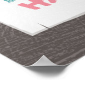 Purple Tipi Camping Poster d'anniversaire (Coin)