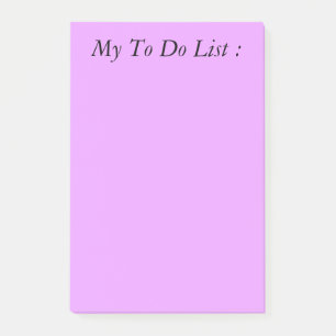 Purple To Do List Post-it
