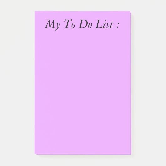 Purple To Do List Post-it (Devant)