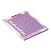 Purple To do liste Bloc-notes (Incliné)