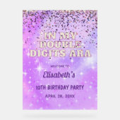 Purple Trendy Dans Mes Double Chiffres Era Anniver (Recto)