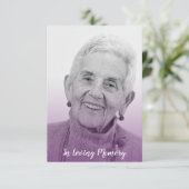 Purple Trendy Transparency Funeral Dear Ones (Staand voorkant)