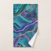 Purple Turquoise Galaxy Nebula Agate No. 1 Parties (Serviette à main)