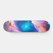 Purple Turquoise Galaxy Nebula Dream #1 Skateboard (Horz)