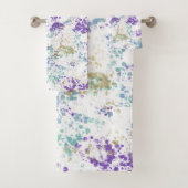 Purple Turquoise Gold Grungy Splash moderne (En situation)