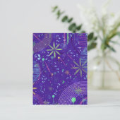 Purple Twilight Party Briefkaart (Staand voorkant)