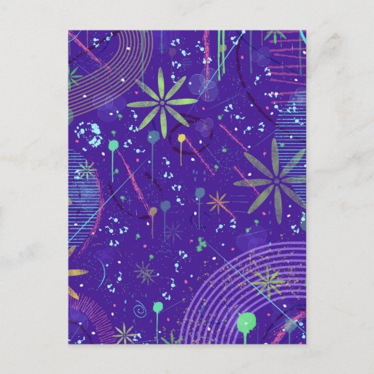 Purple Twilight Party Briefkaart (Voorkant)